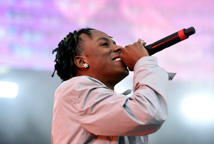 June 10, 2018; East Rutherford, NJ, USA; Rich the Kid performs during Hot 97's Summer Jam at MetLife Stadium in East Rutherford, NJ on Sunday, June 10, 2018.